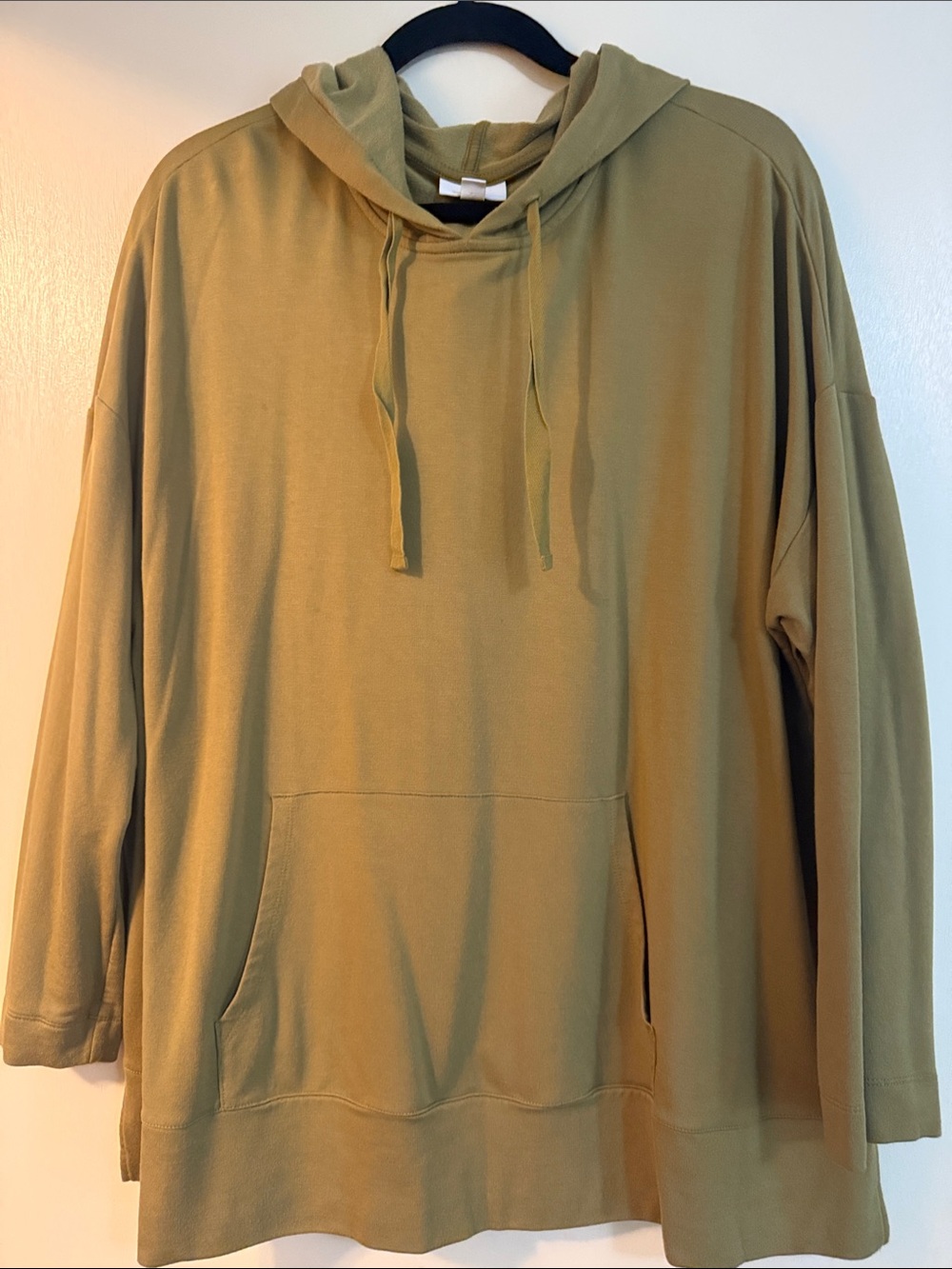 J. Jill Olive Crewneck Hoodie Pullover